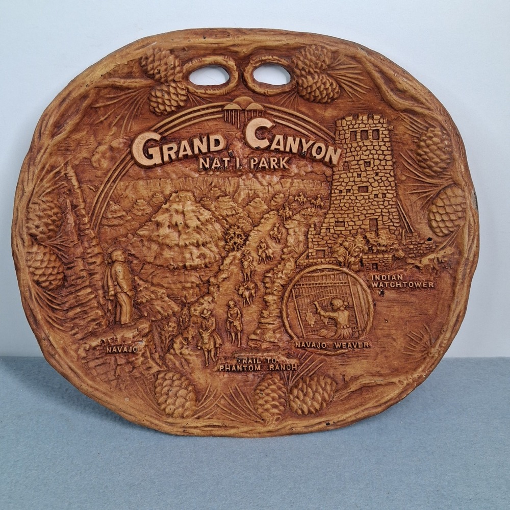 Grand Canyon National Park Taco Faux Wood Resin Wall Plaque Decor